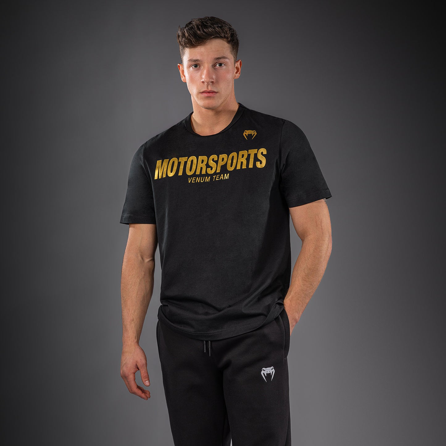Venum Motorsports VT T-Shirt – Schwarz/Gold