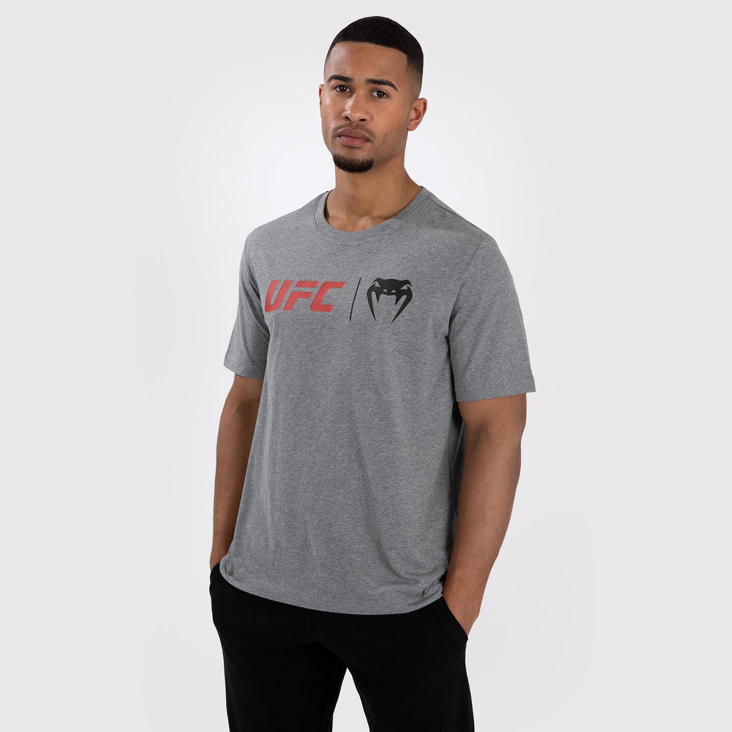 UFC Venum Classic T-Shirt - Grau/Rot