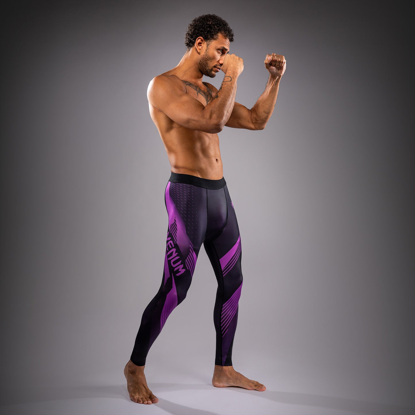 Venum No-Gi 6.0 Spats - Schwarz/Lila