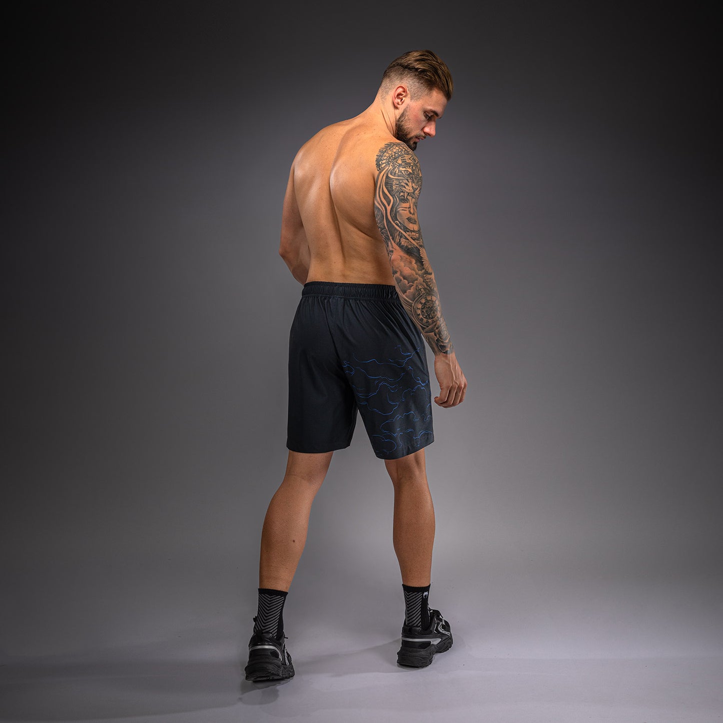 Venum Thunder Dragon Trainingsshorts – Schwarz/Königsblau