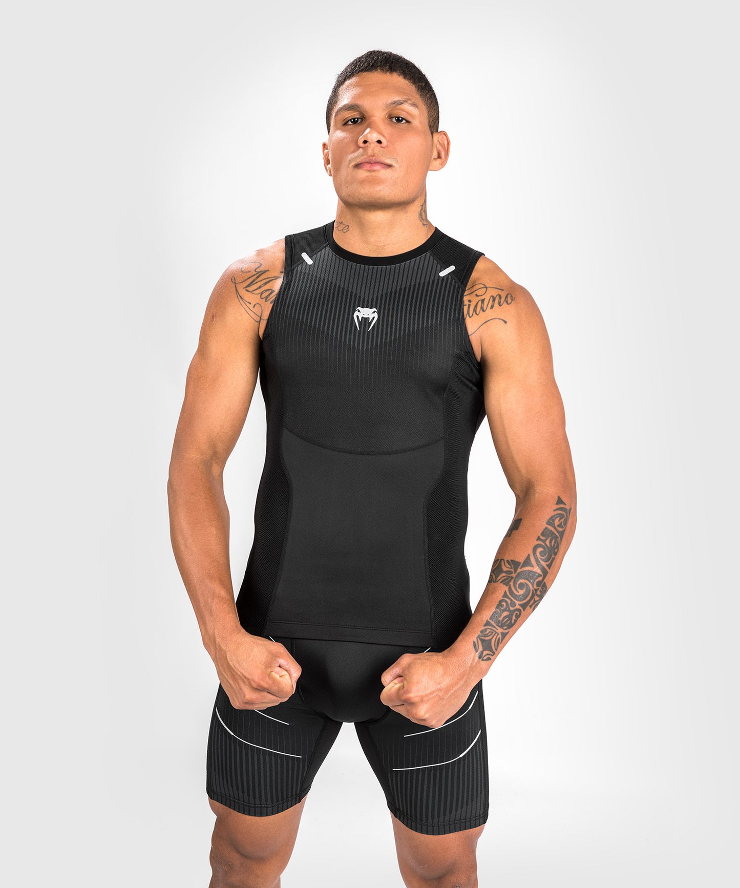 Venum Rashguard Sleeveless Biomecha - Schwarz/Grau