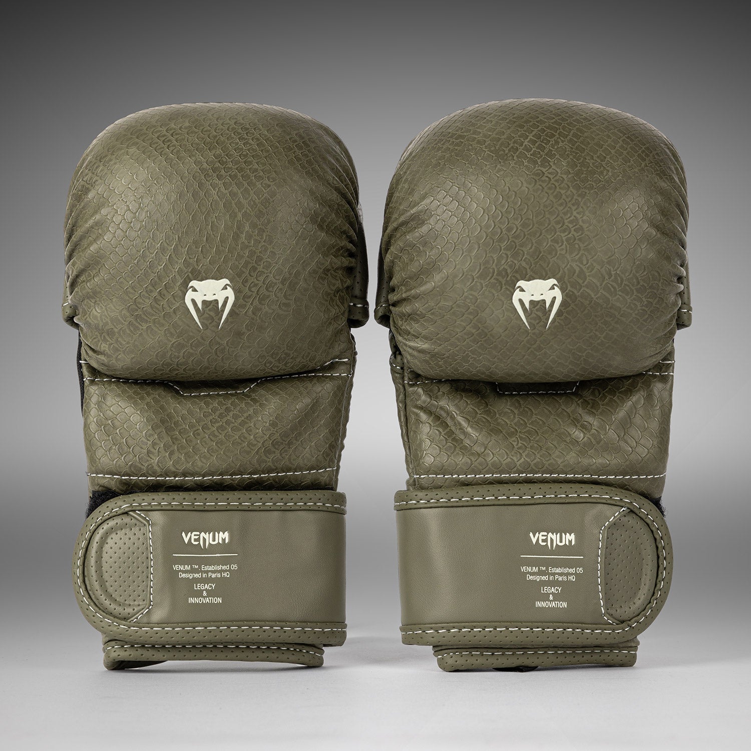 favorit premium handschuhe Venum Impact Evo Scales MMA Sparring Handschuhe – Army Grün