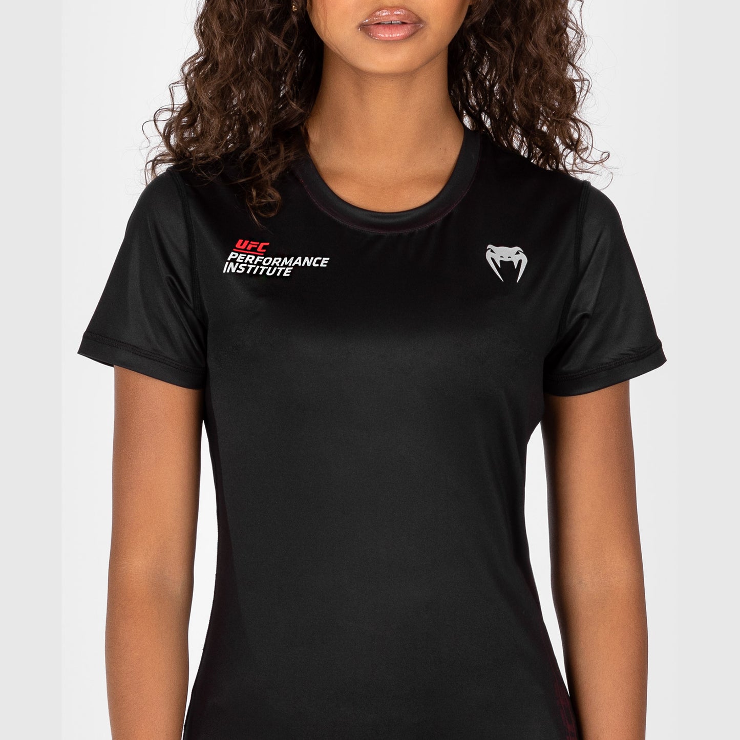UFC Venum Performance Institute 2.0 Dry-Tech T-shirt für Frauen - Schwarz/Rot