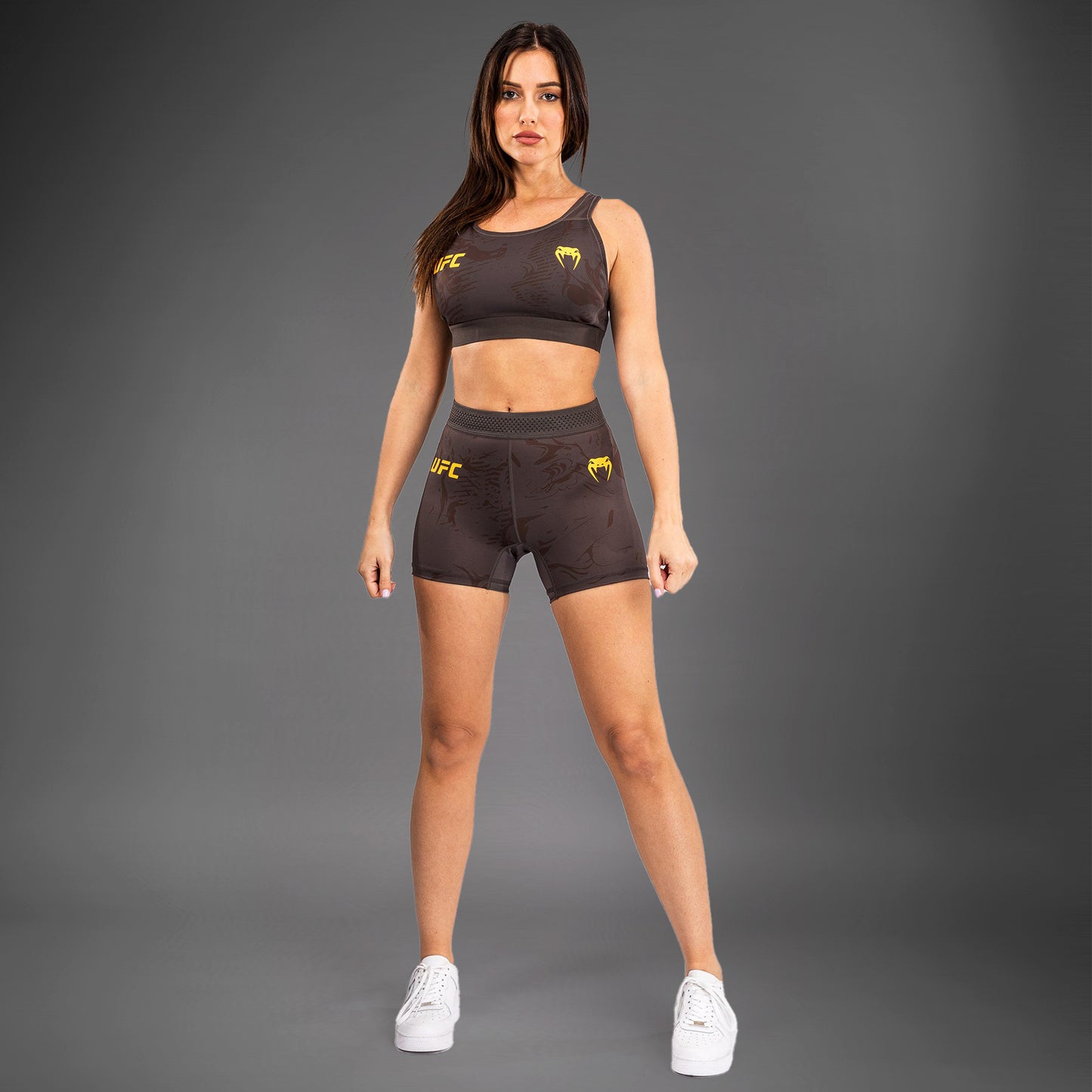 UFC Fusion by Venum Fight Week Damen Vale Tudo Short - Erdiges Braun