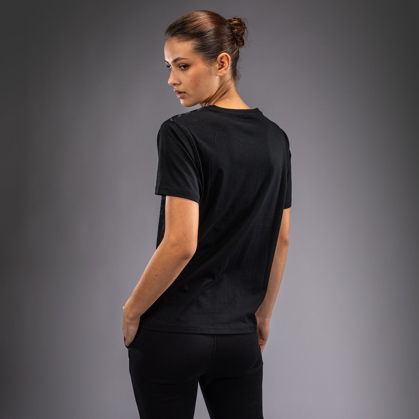 UFC Fusion by Venum Replica Damen Kurzarm T-Shirt - Schwarz