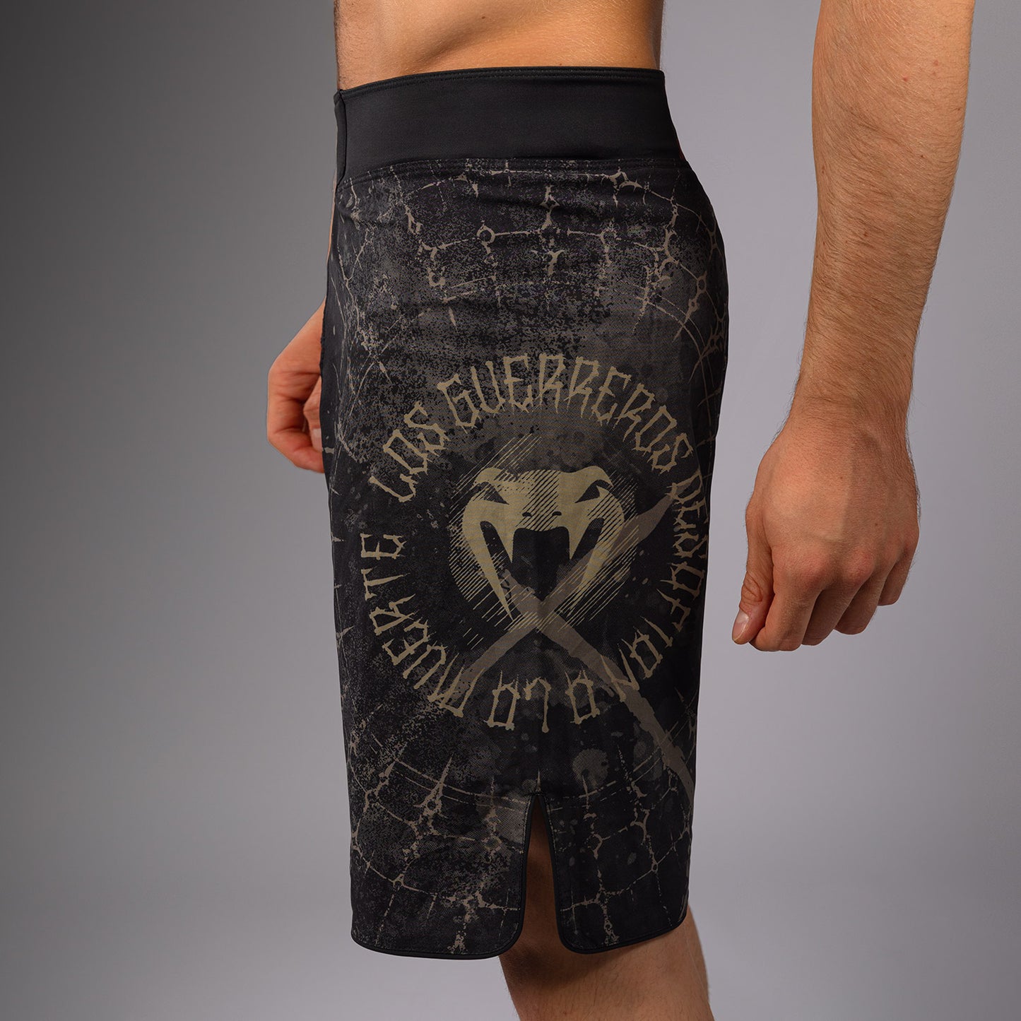 Venum Santa Muerte 5.0 Herren Fight Shorts - Tiefes Schwarz/Gold