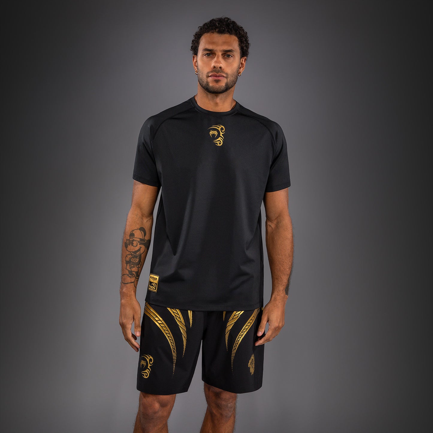 Venum x Mike Tyson Tiger Dry-Tech-T-Shirt - Schwarz/Gold