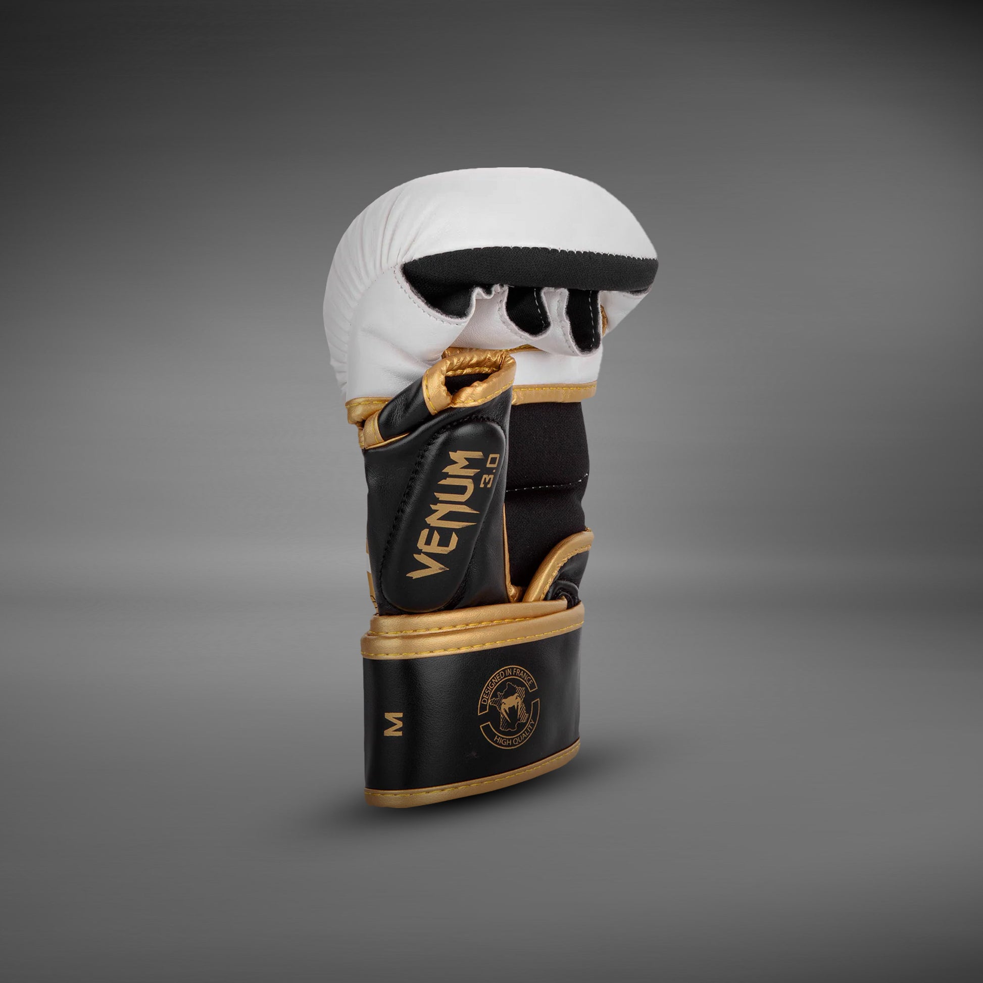 Venum Challenger 3.0 MMA-Sparringhandschuhe - Weiß/Schwarz/Gold