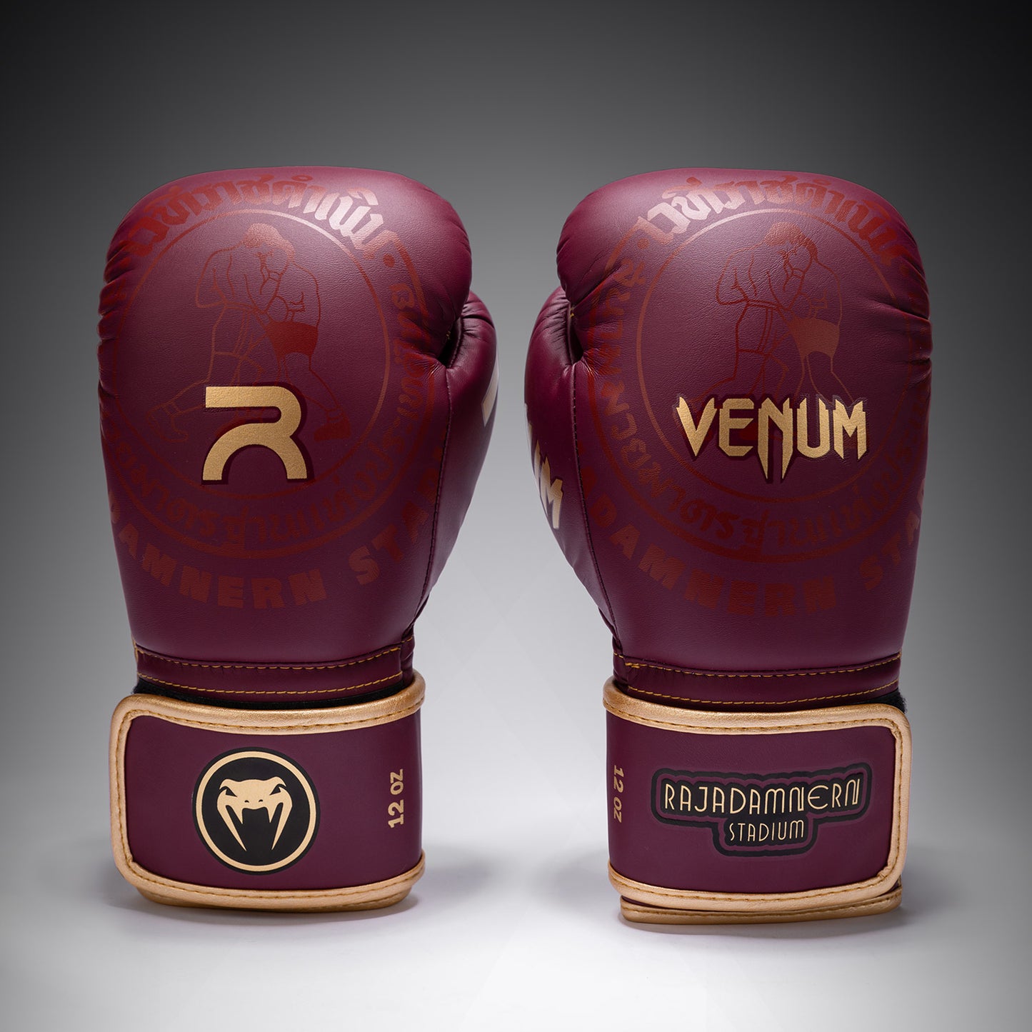 Venum x Rajadamnern Boxhandschuhe - Burgunder
