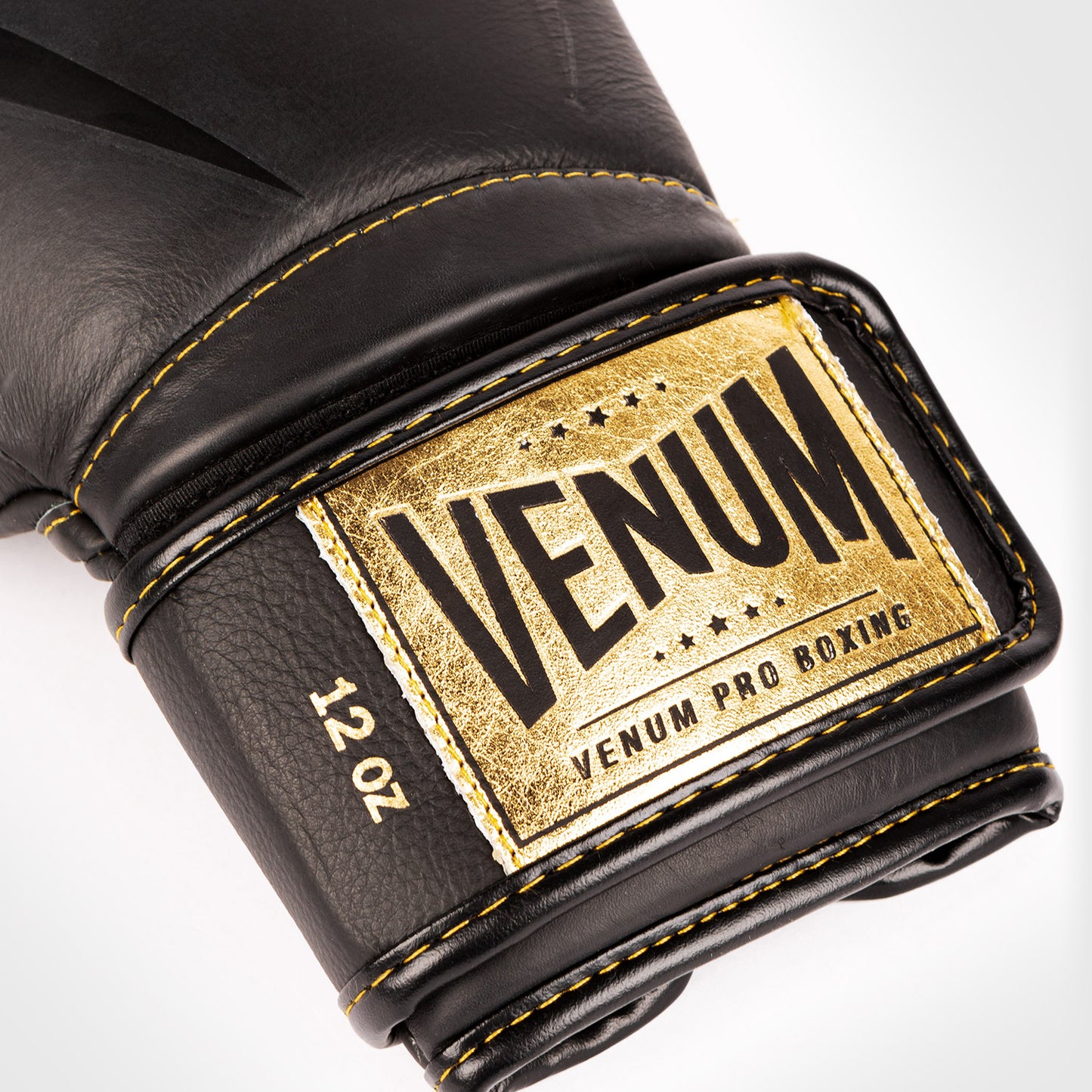 Venum Giant 2.0 professionelle Boxhandschuhe - Klettverschluss - Schwarz/Swcharz-Gold