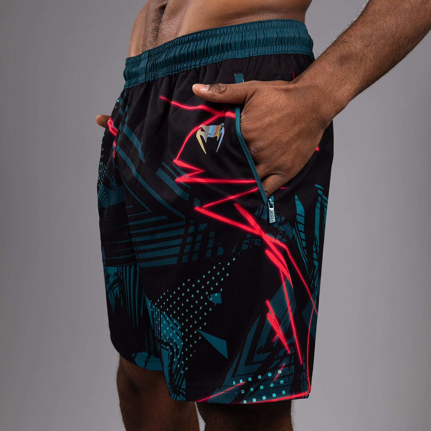 UFC Fusion By Venum Miami Edition Fight Week Performance Shorts für Männer - Schwarze