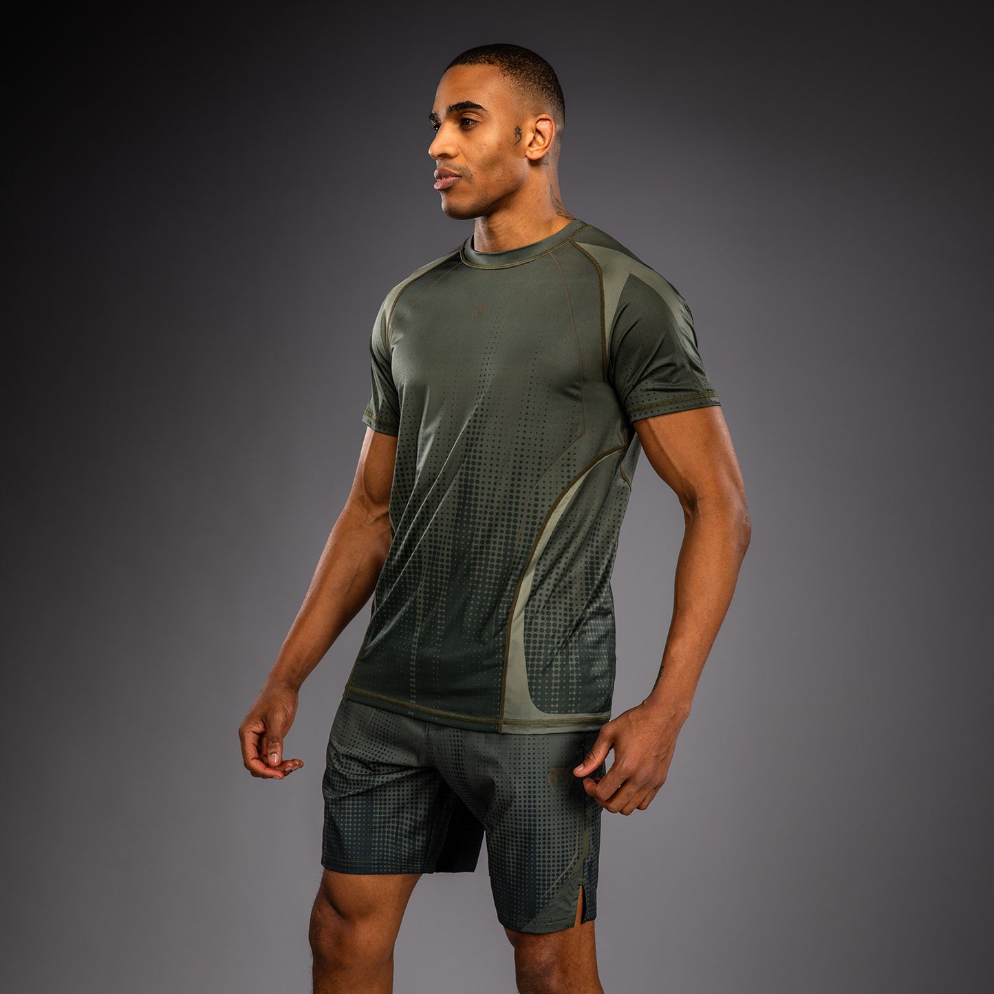 Venum Stealth Dry-Tech-T-Shirt – Khaki/Dunkelgrün