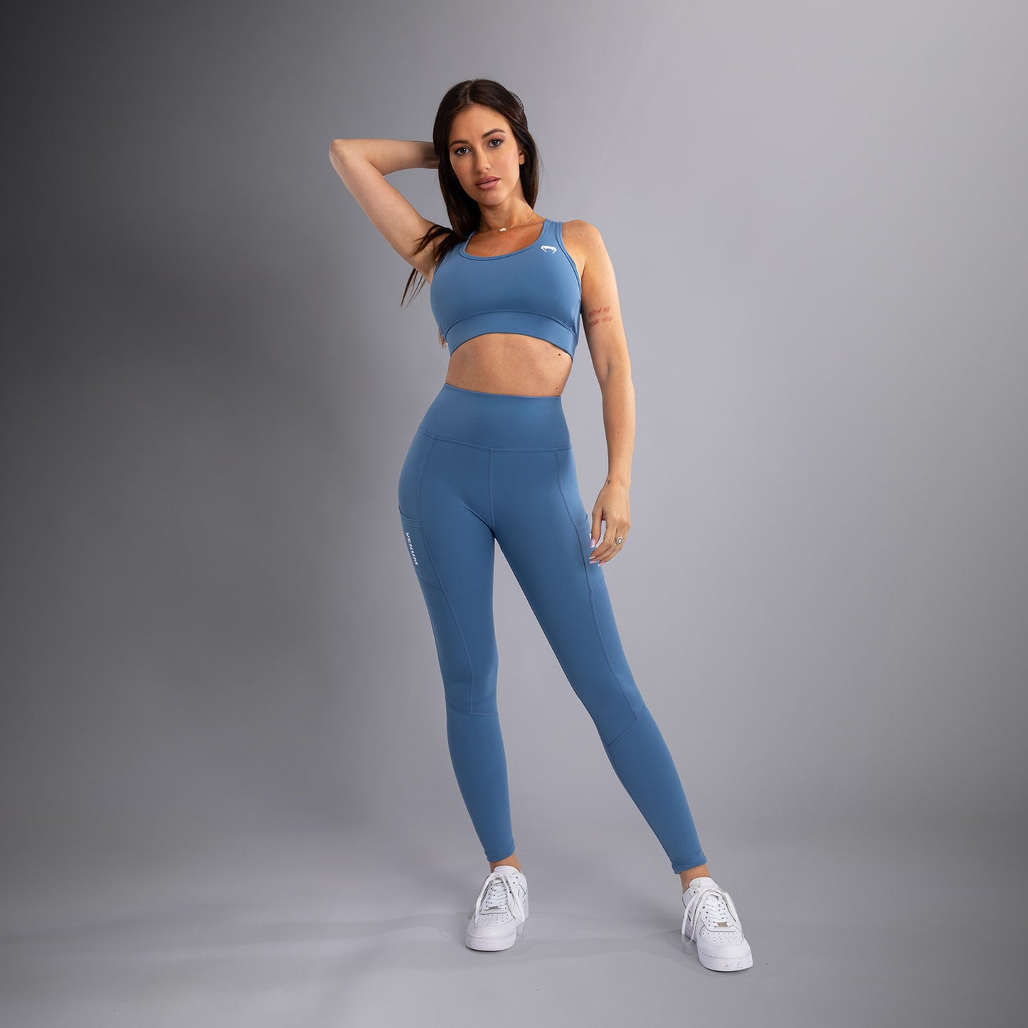 Venum Essential Damen Performance Leggings - Sturmblau
