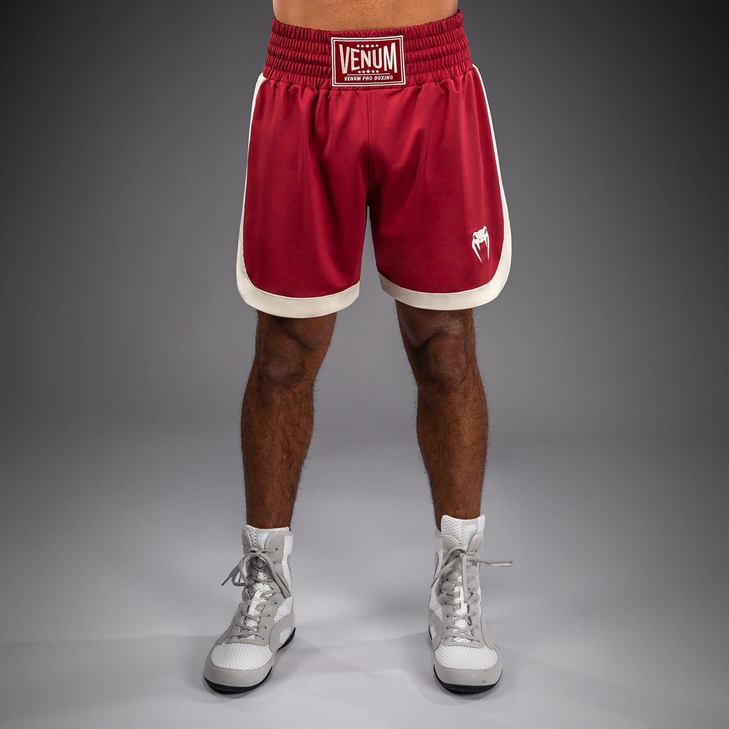Venum Classic Boxshorts – Rubinrot/Elfenbein