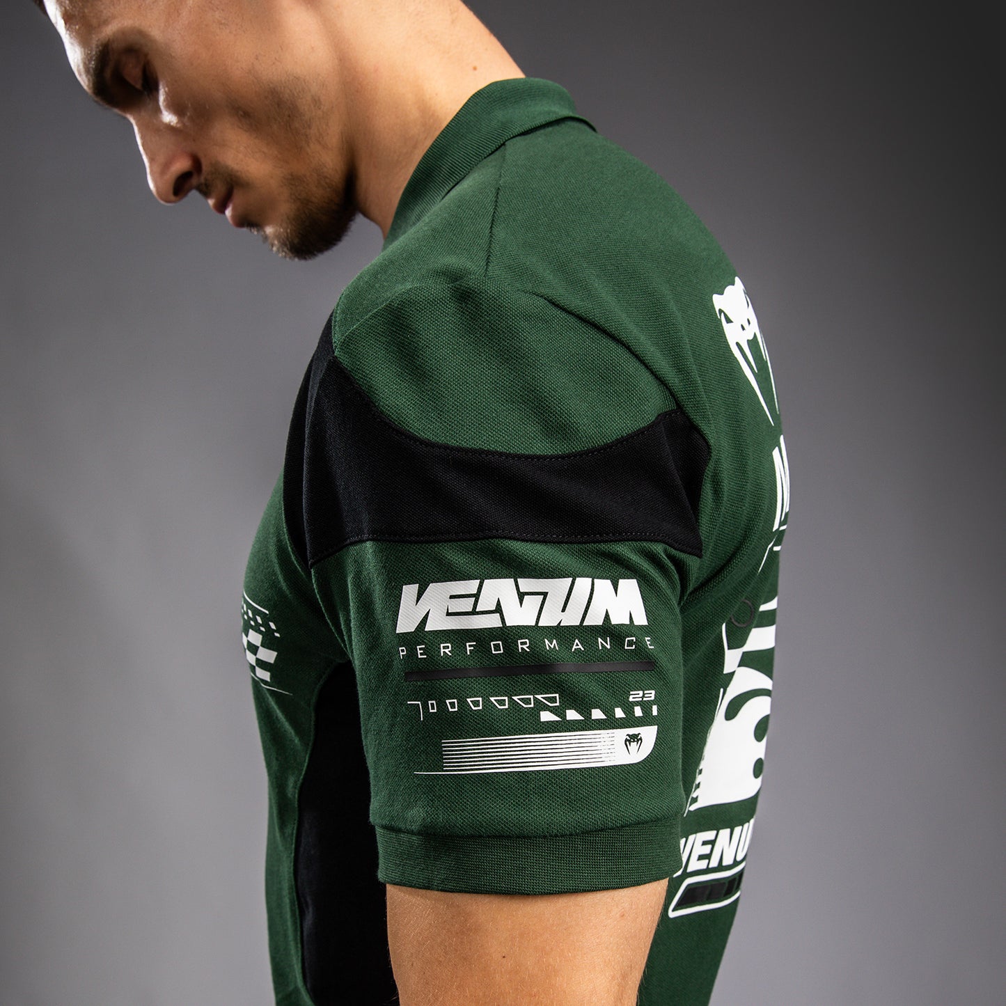 Venum Motorsport Baumwollpolo - Tiefwald