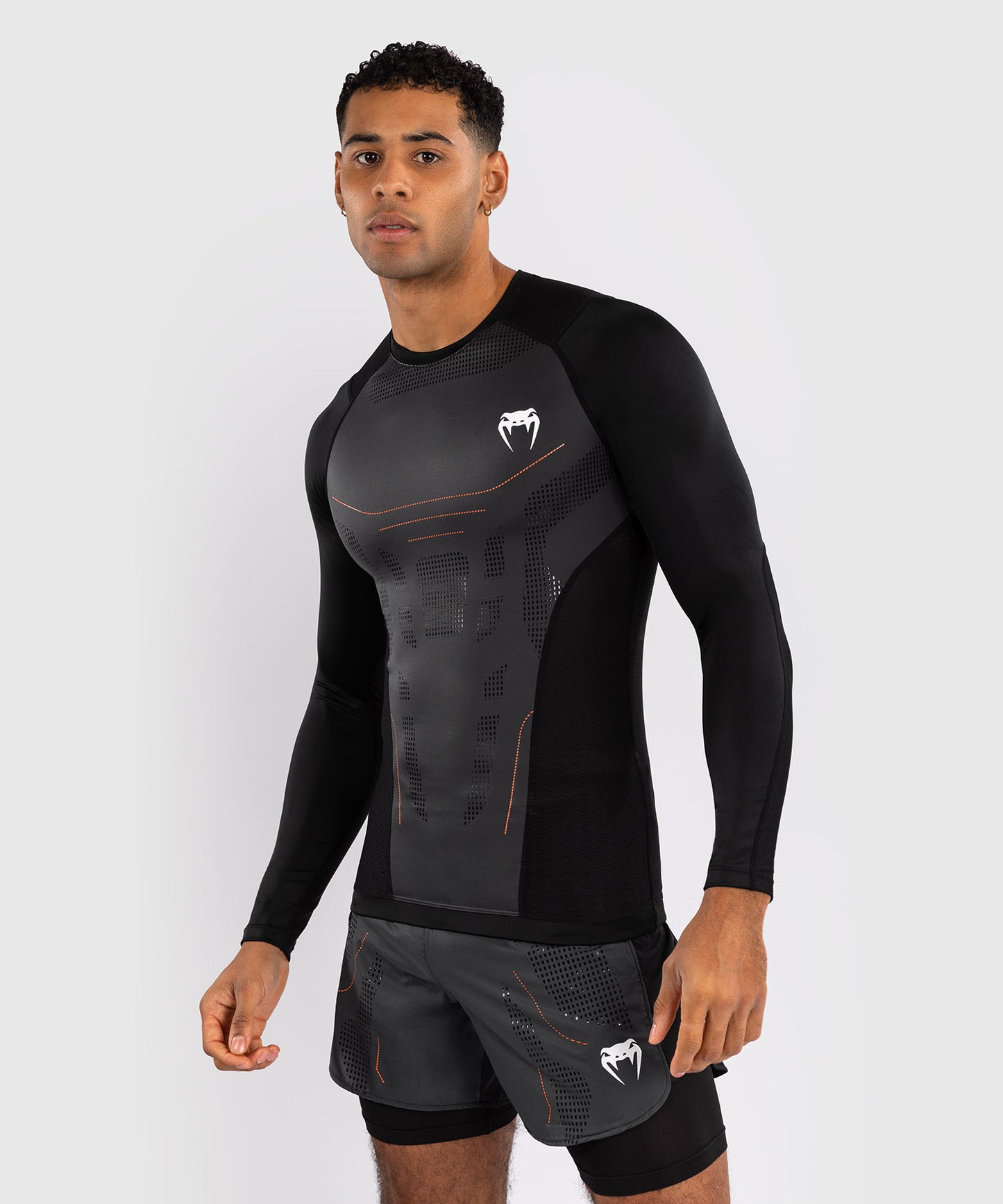 Venum Technical 3.0 Langarm Rashguard - Graphit