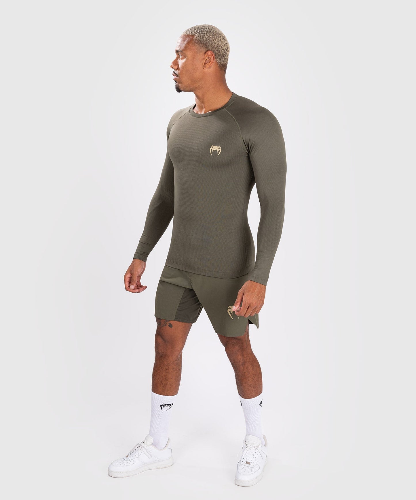 Venum Contender Herren Langärmeliger Rashguard - Khaki