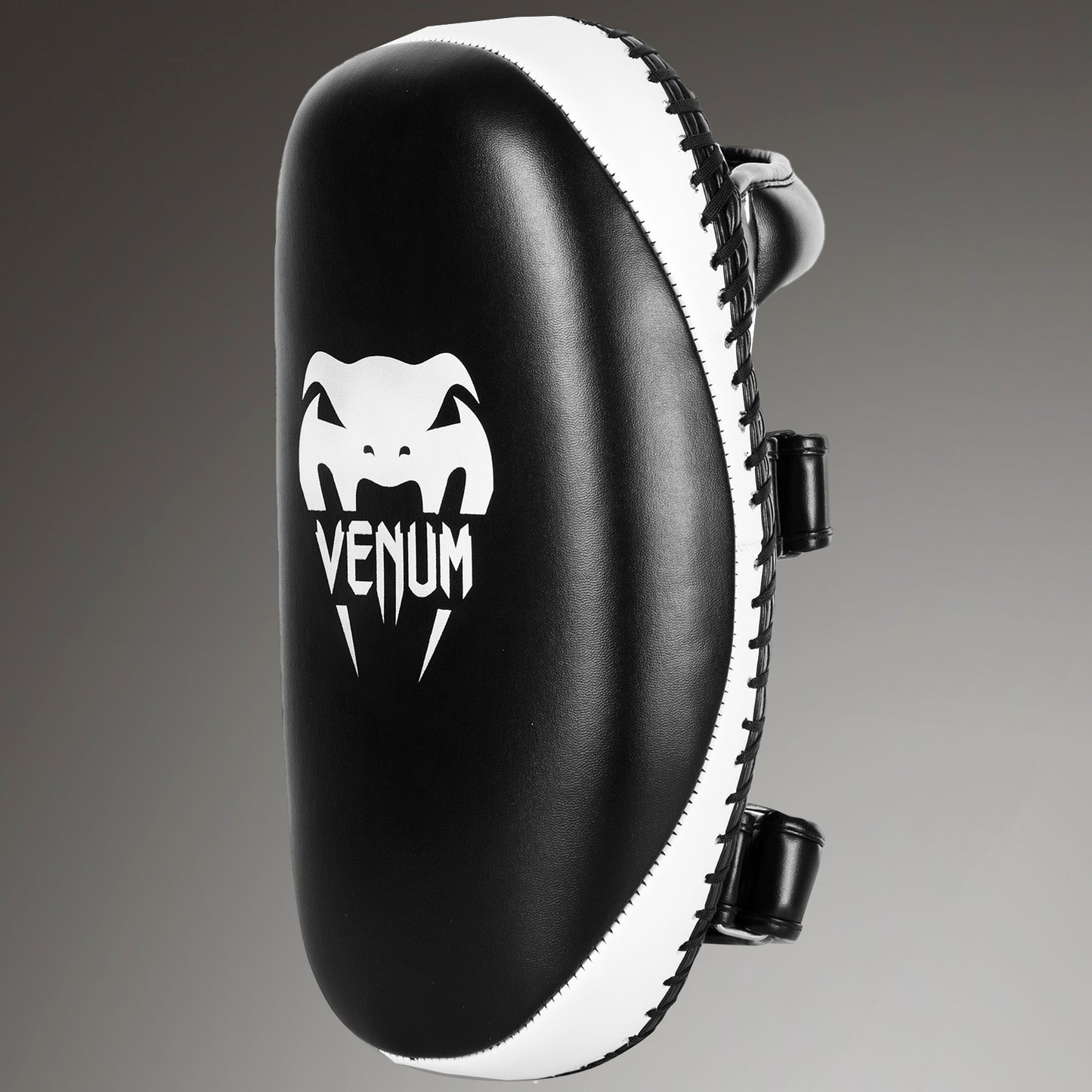 Venum Light Kick Pads - Skintex Leder - Schwarz/Ice (Paar)