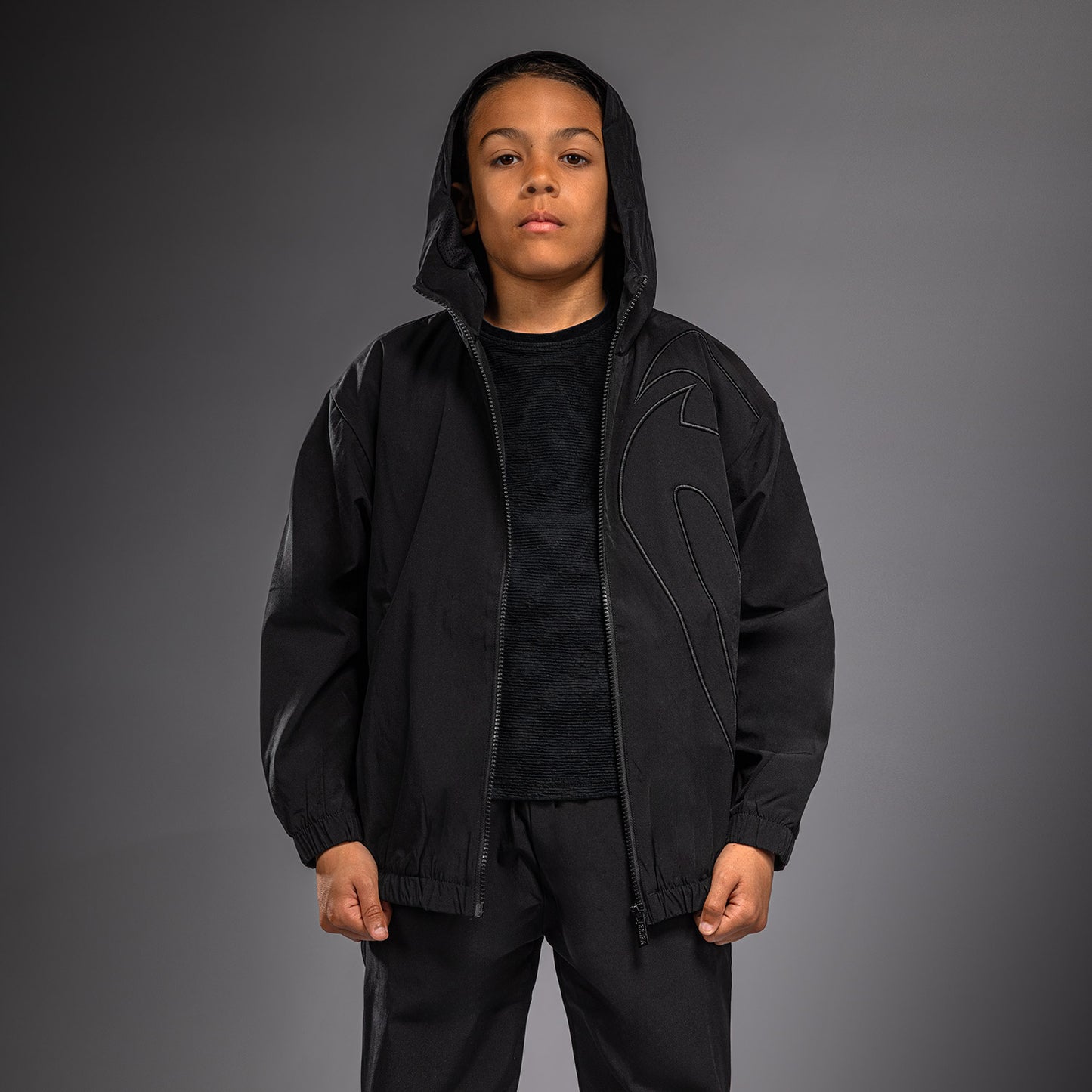 Venum Giant 3D Trainingsjacke für Kinder – Schwarz