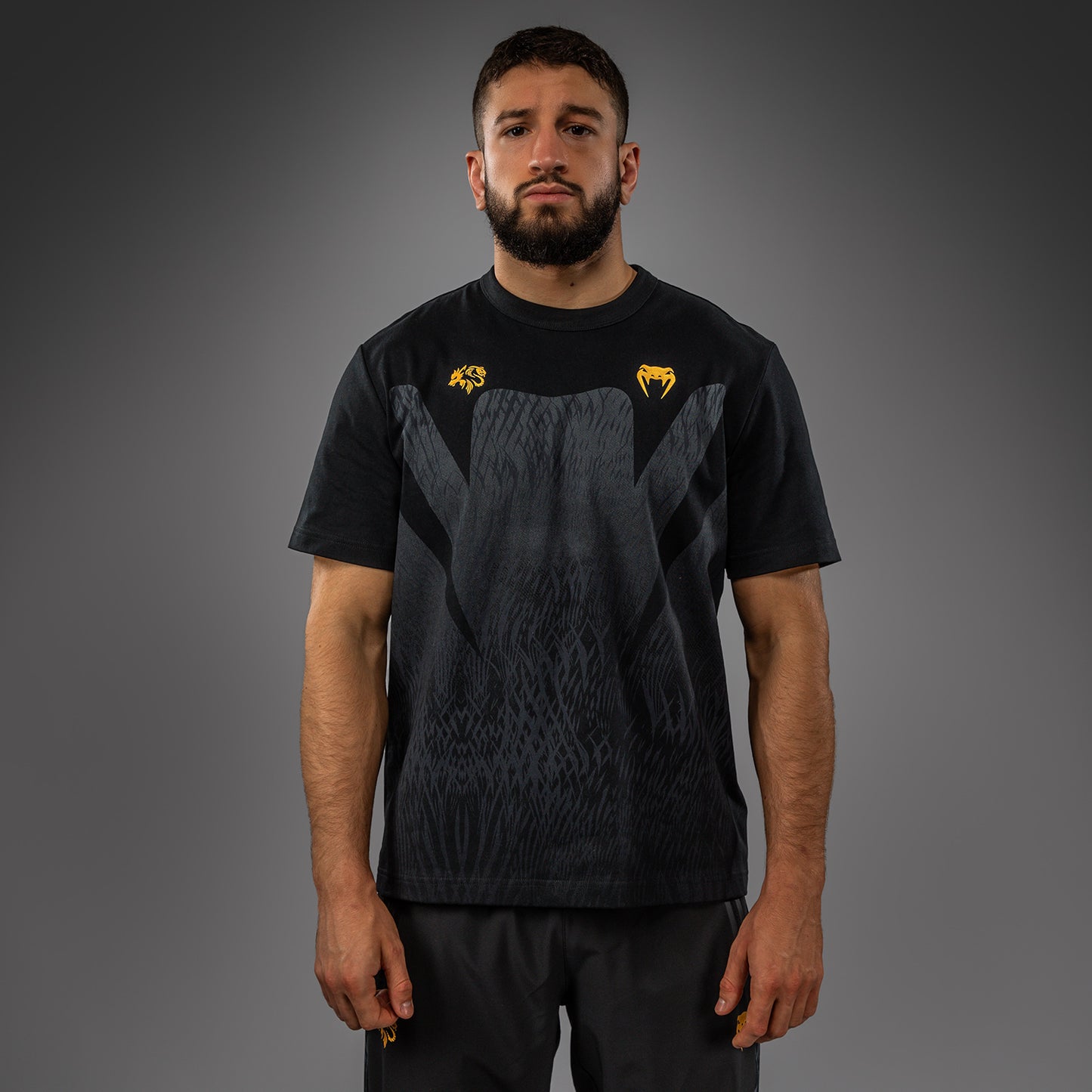 Venum x Chimaev T-Shirt - Schwarz/Grau