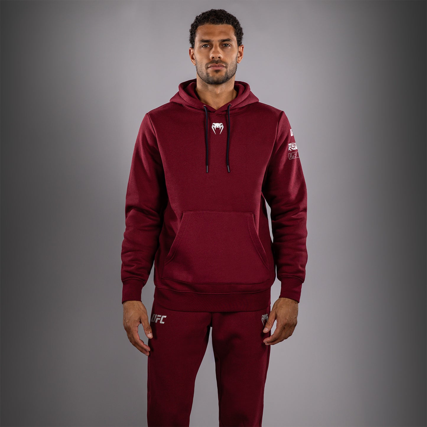 UFC Zenith by Venum Authentic Fight Week Pullover Hoodie Herren - Burgunderrot