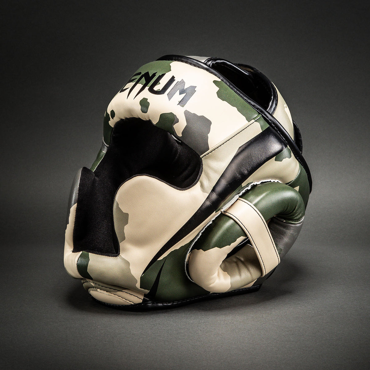 Venum Elite Camo Kopfschutz – Khaki/Cremeweiß