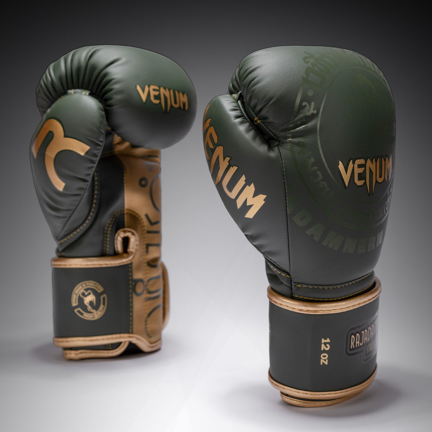 Venum x Rajadamnern Boxhandschuhe - Militärgrün