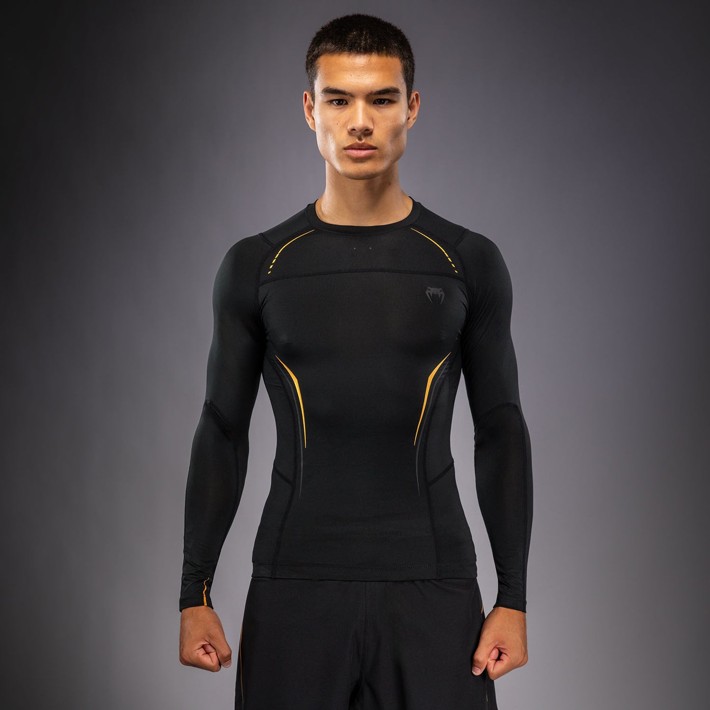 Venum G-Core Langarm Rashguard - Schwarz/Gold