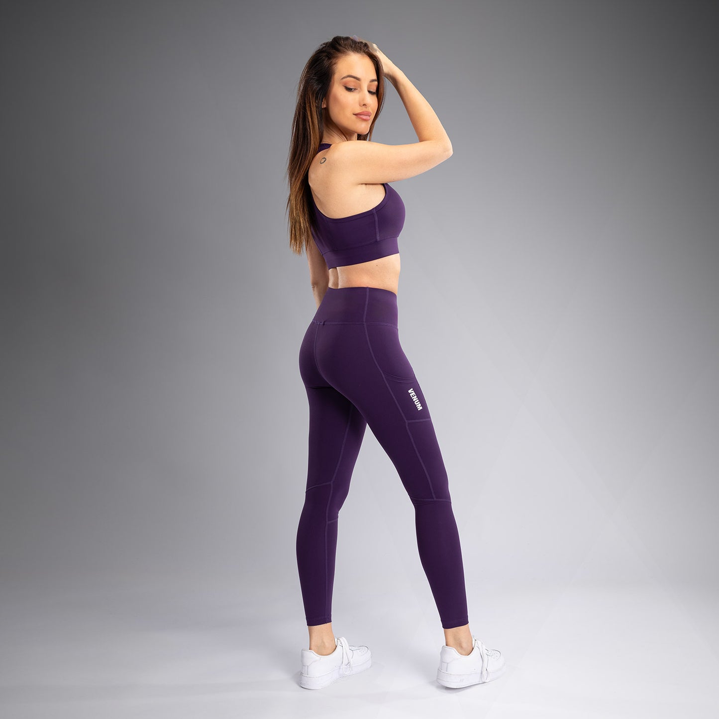 Venum Essential Medium Impact Damen Sport-Bh - Tiefes Lila