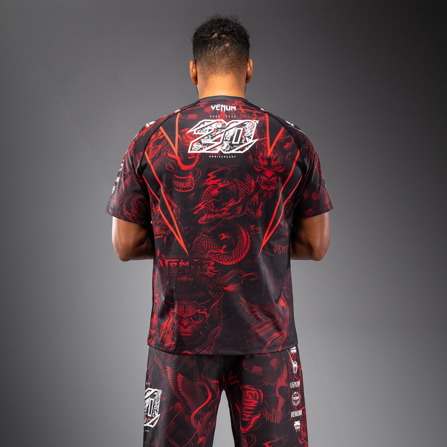 Venum 20th Anniversary Dry-Tech T-Shirt - Schwarz/Rot