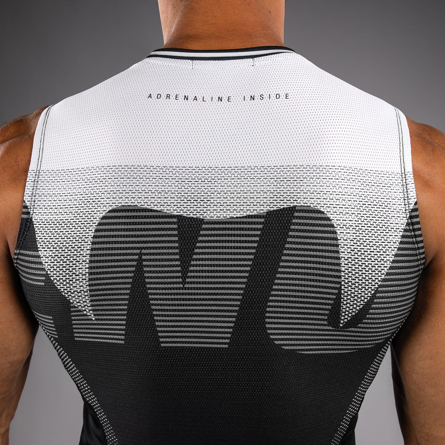 Venum Adrenaline Ärmelloses Rashguard – Schwarz/Silbergrau