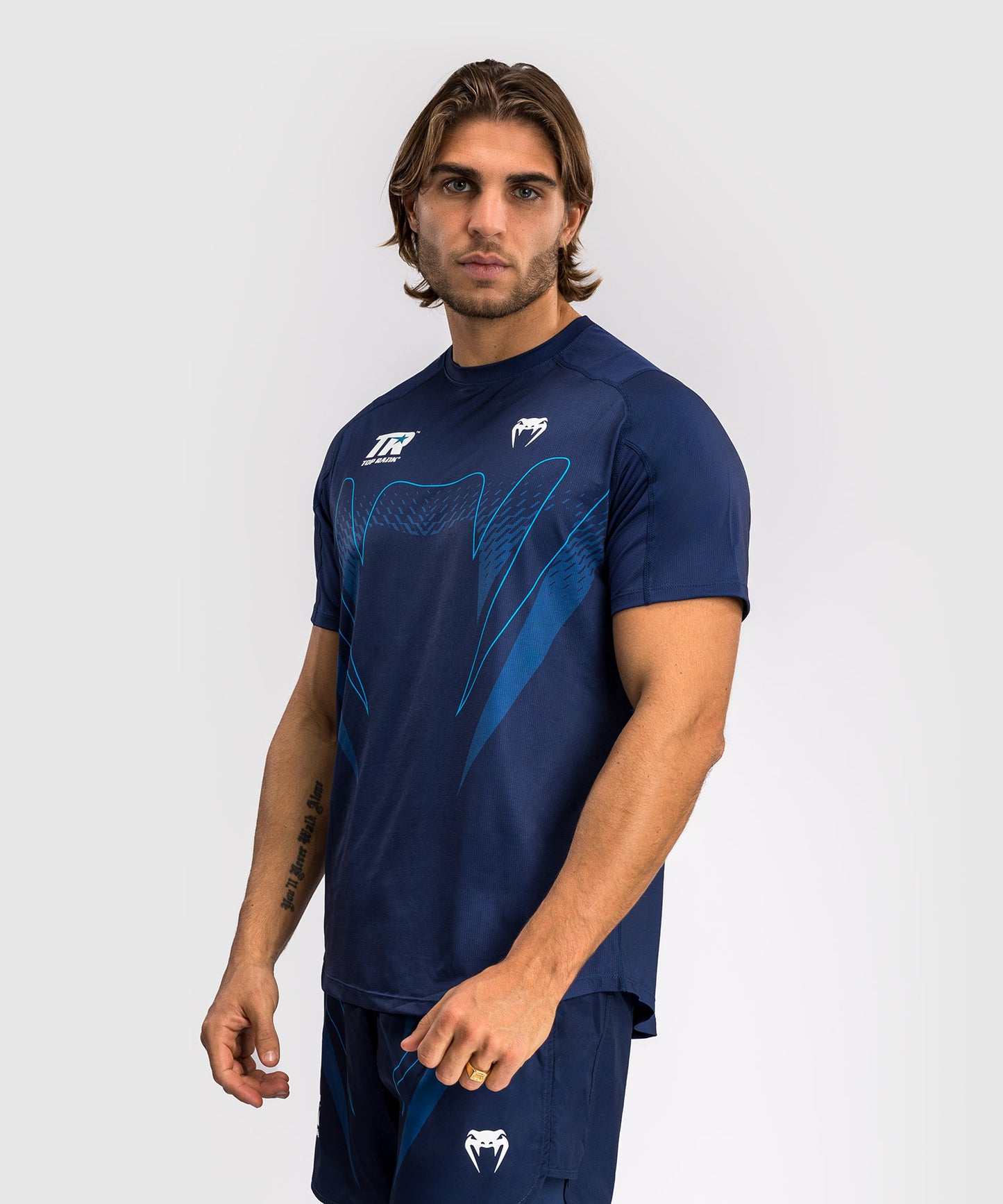 Venum x Top Rank Original Herren Dry Tech Shirt - Navy Blau