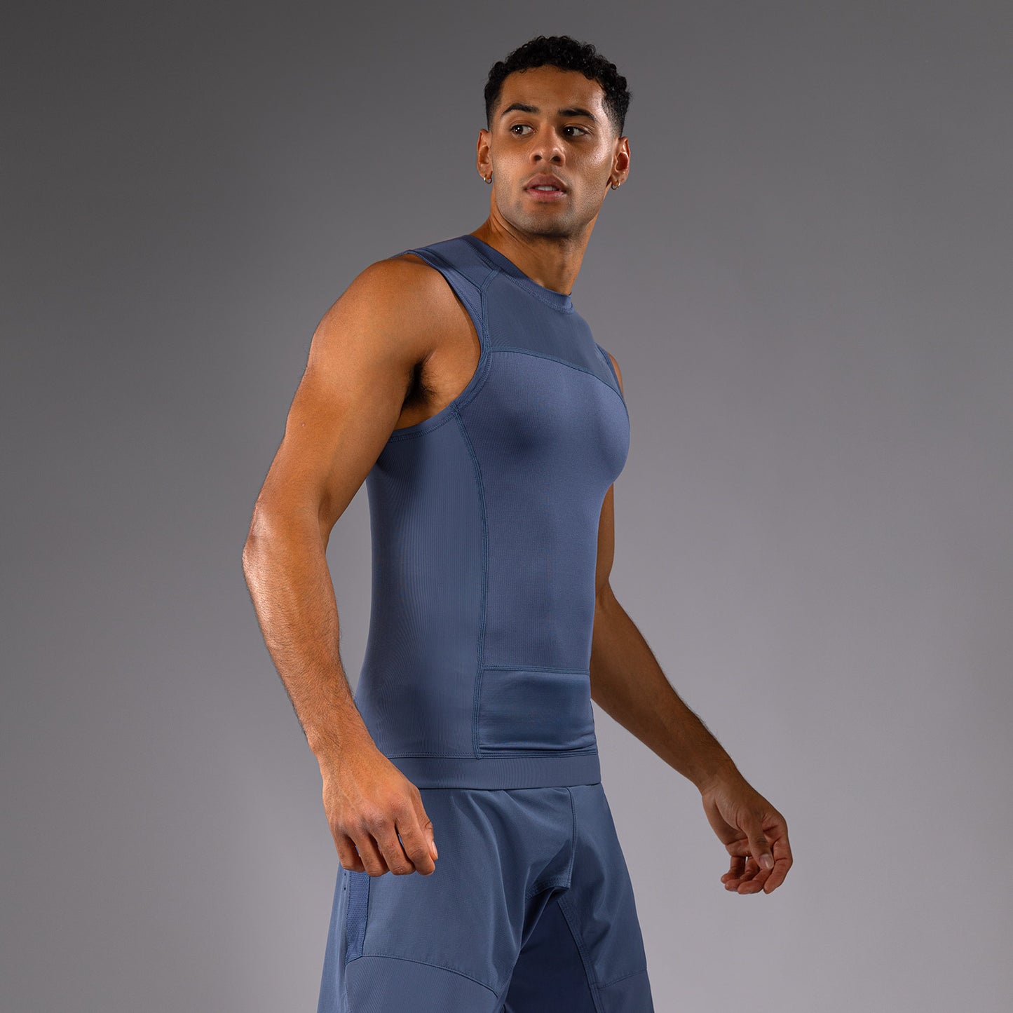 Venum G-Fit Air Herren Ärmelloser Rashguard - Nebelblau