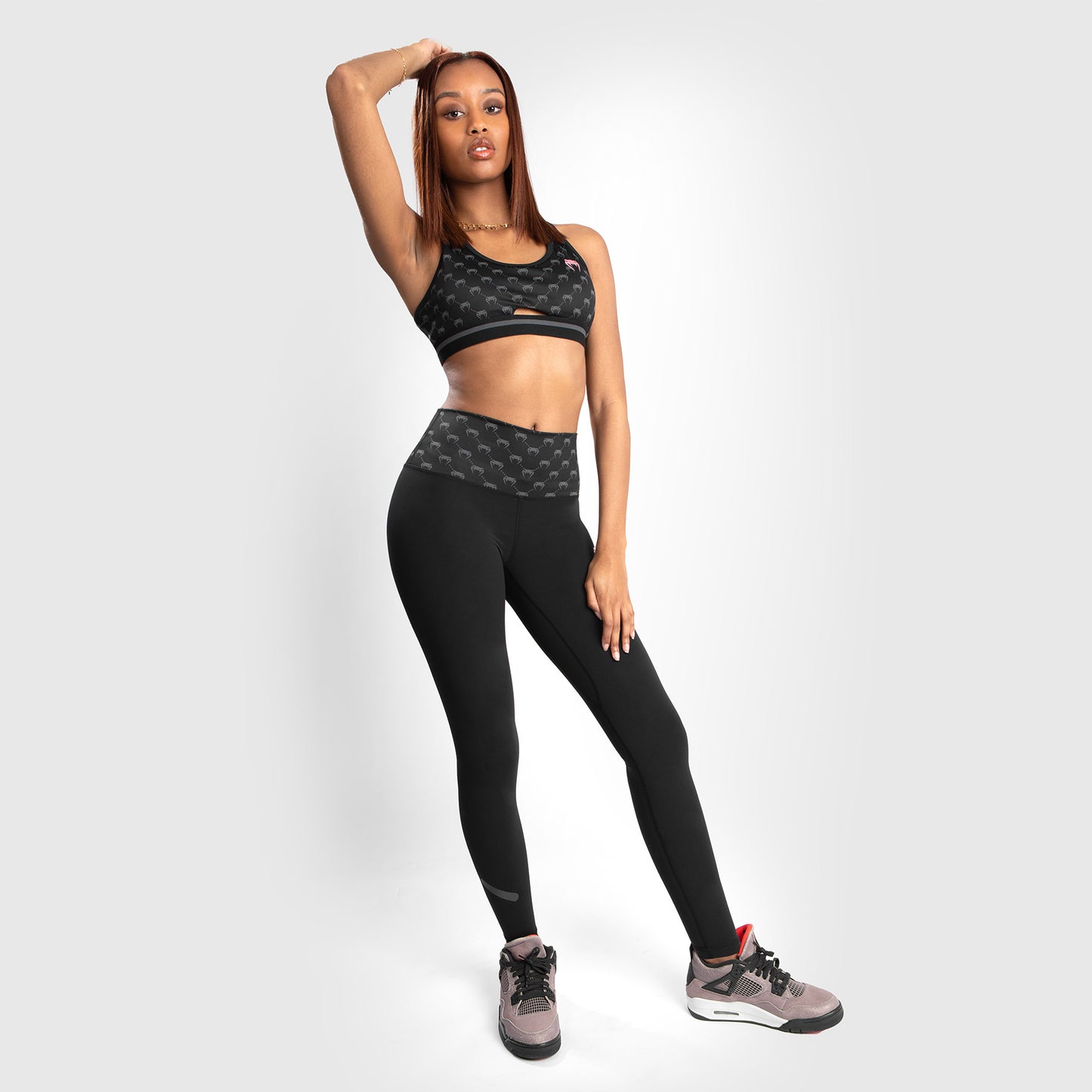 Venum Monogram Leggings – Schwarz//Roségold