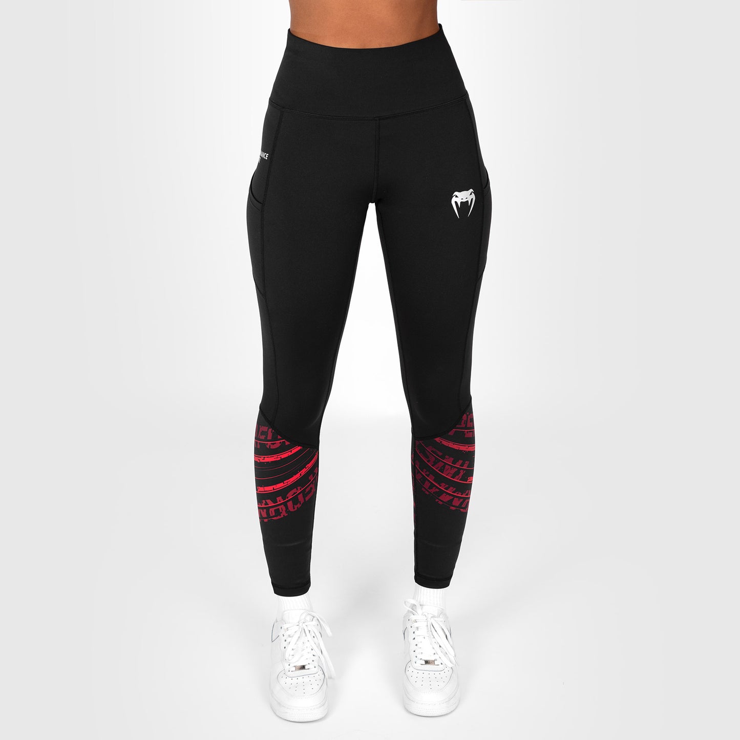 UFC Venum Performance Institute 2.0 Performance Tight für Frauen - Schwarz/Rot