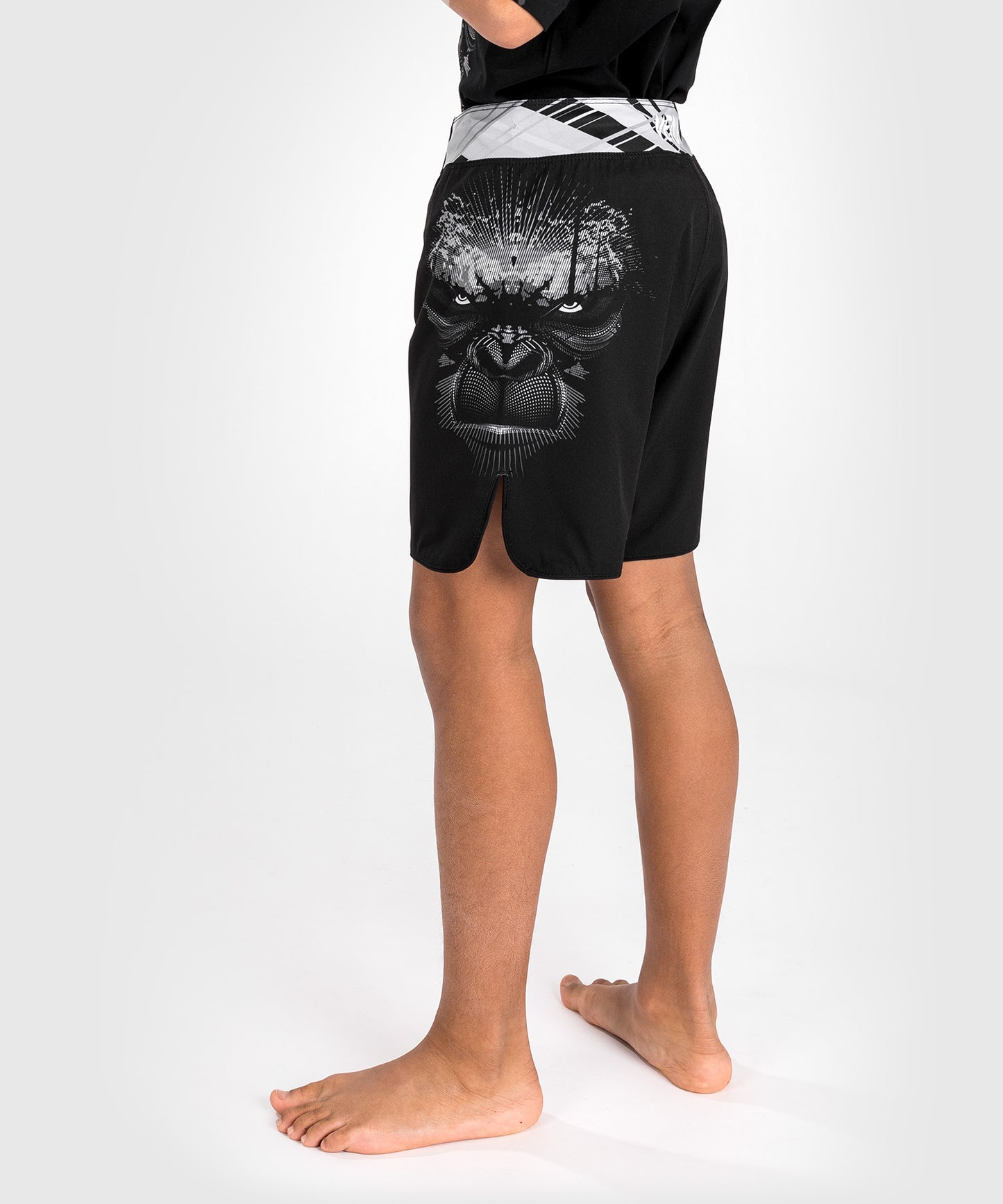 Venum Gorilla Dschungel Kinder Fightshorts - Schwarz/Weiß