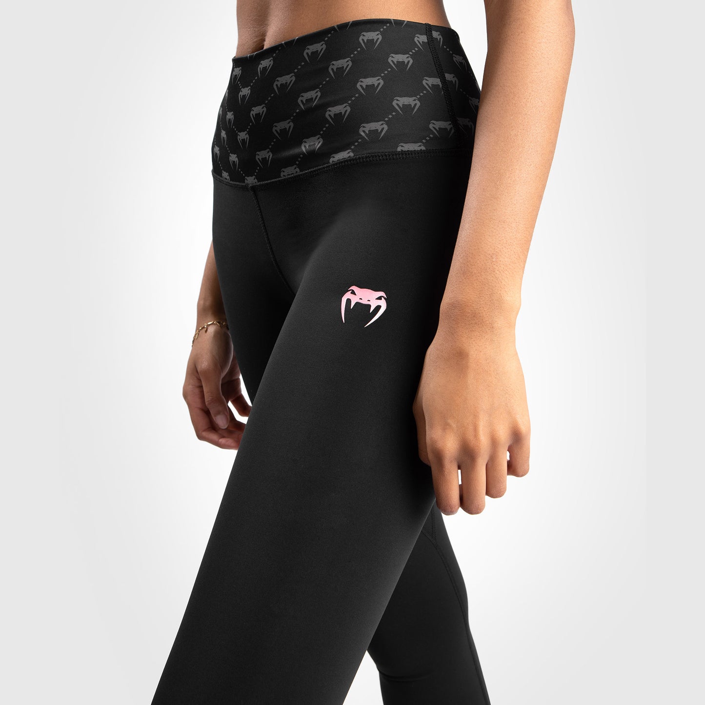 Venum Monogram Leggings – Schwarz//Roségold
