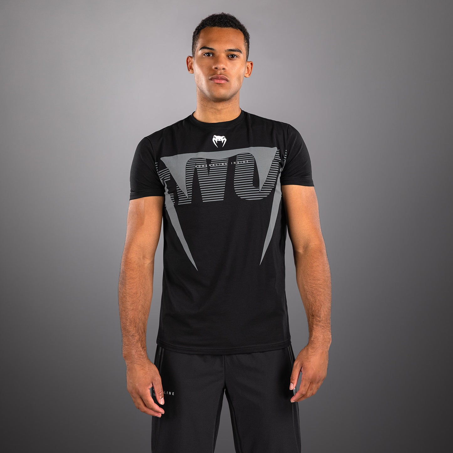 Venum Adrenaline T-shirt – Schwarz/Silbergrau