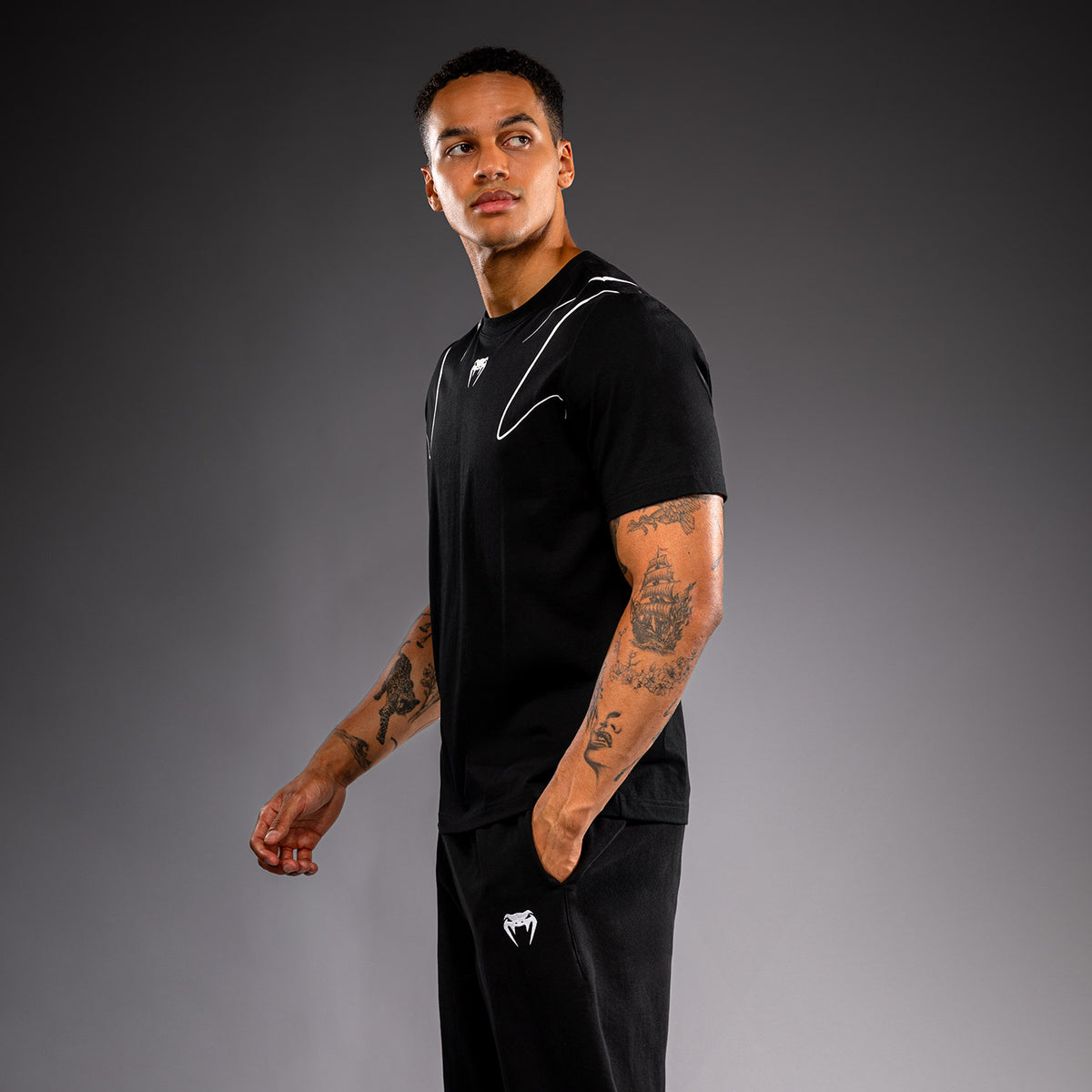 Venum Crimson Viper 2.0 T-Shirt - Schwarz/Grau