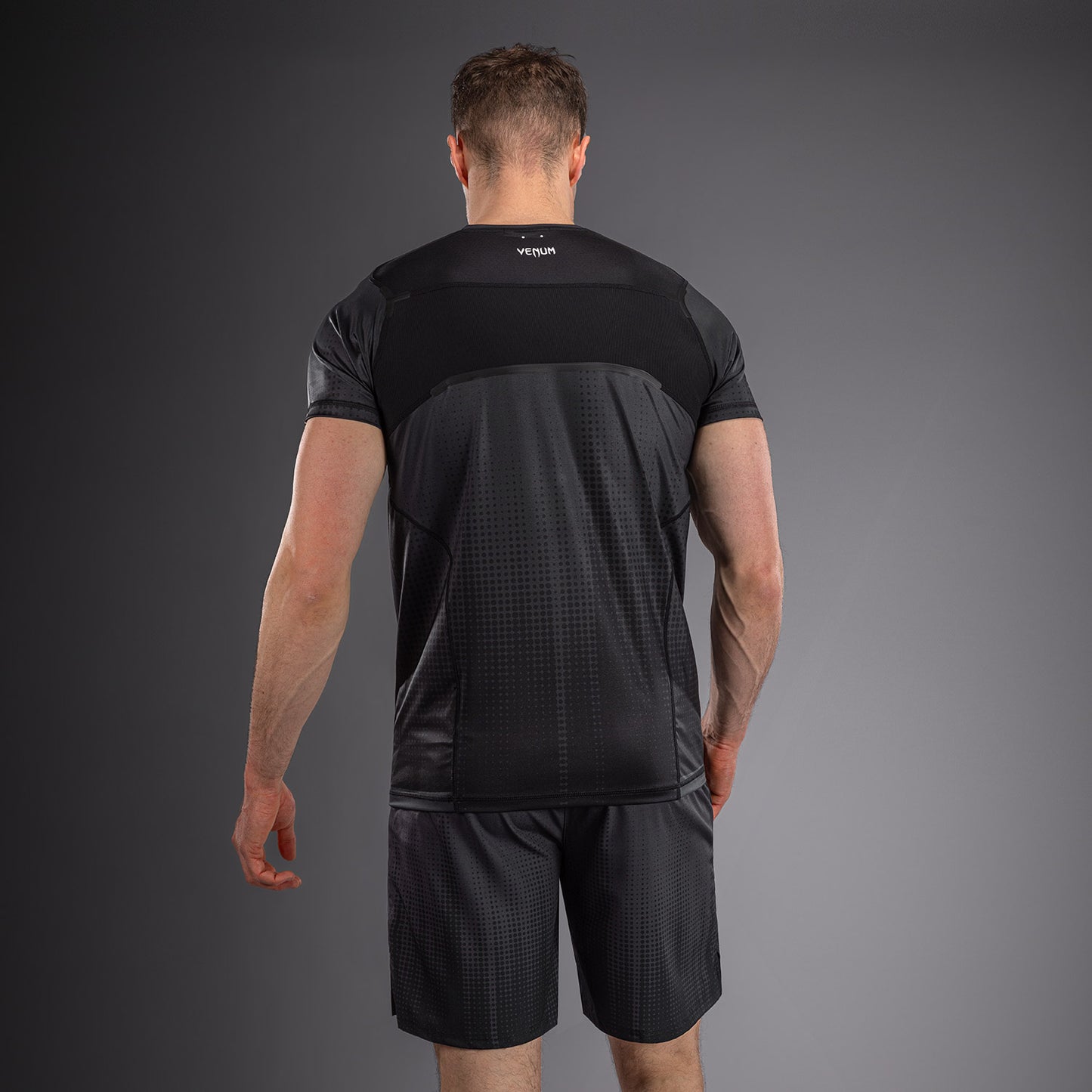 Venum Stealth Dry-Tech-T-Shirt – Schwarz/Weiß