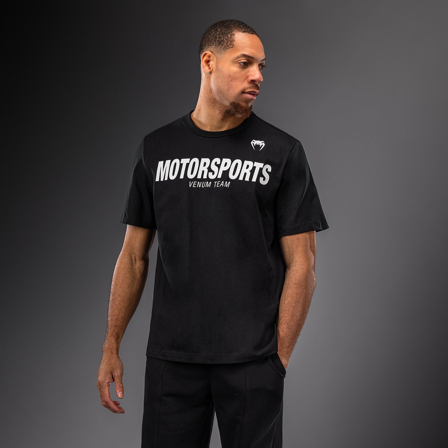 Venum Motorsports VT T-Shirt – Schwarz/Weiß