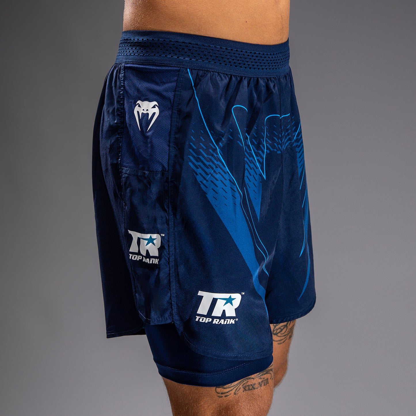 Venum x Top Rank Original Herren Trainingsshorts - Marineblau