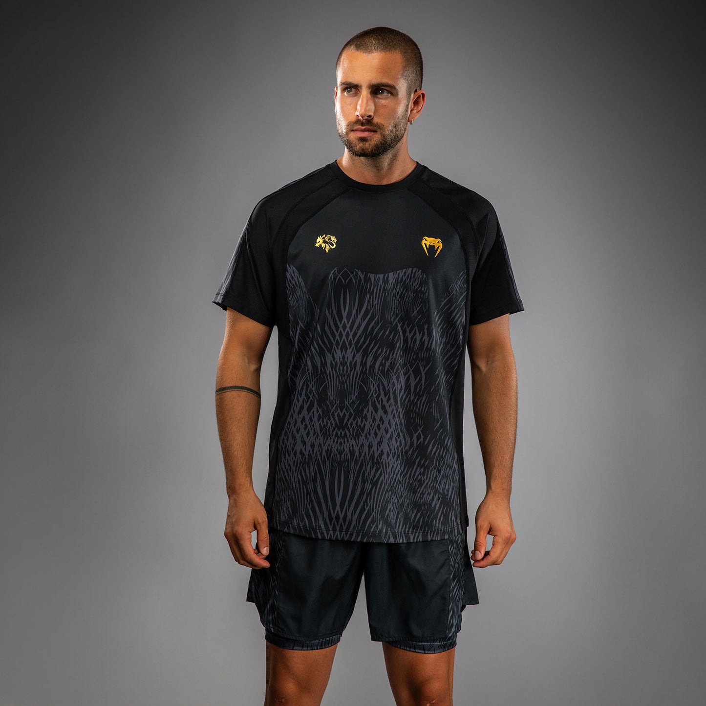 Venum x Chimaev Dry-Tech Shirt - Schwarz/Grau