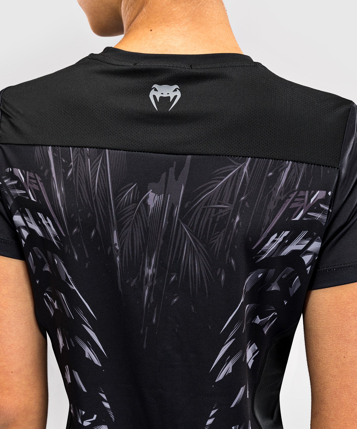 Venum Tiger Damen Dry Tech T-Shirt - Schwarz/Silber