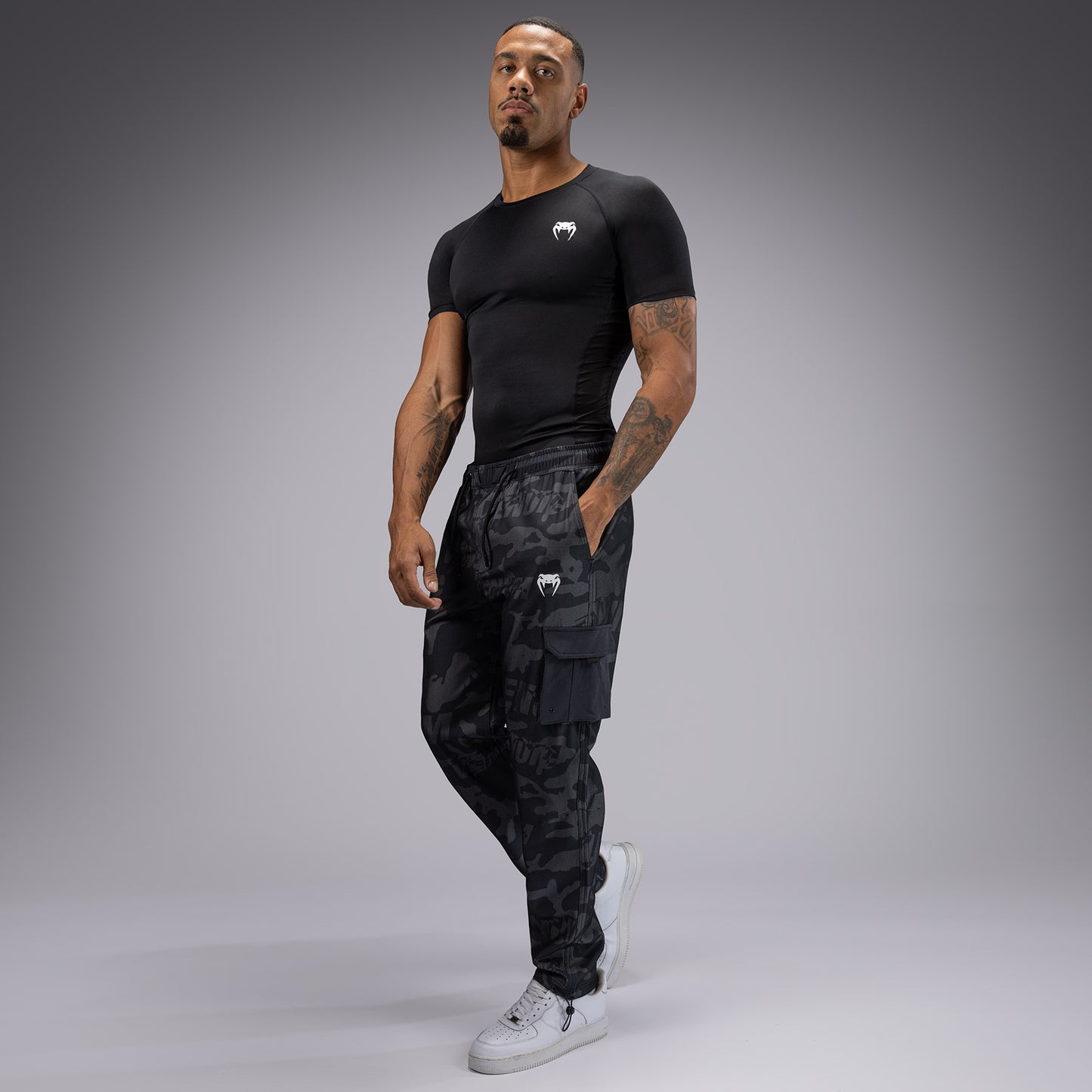 Venum Trooper Herren Trainingshose - Schwarz/Grau