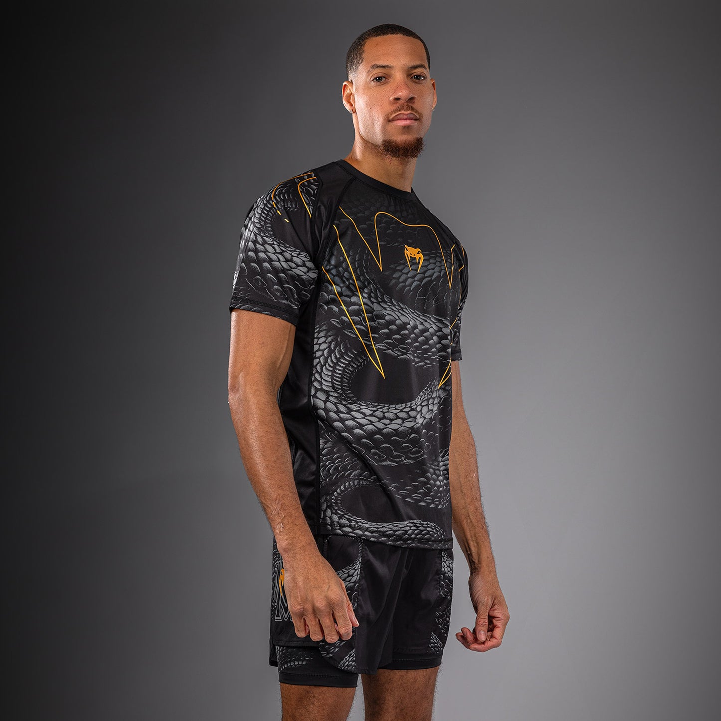 Venum Matupa Dry-Tech-T-Shirt - Schwarz/Grau/Gold