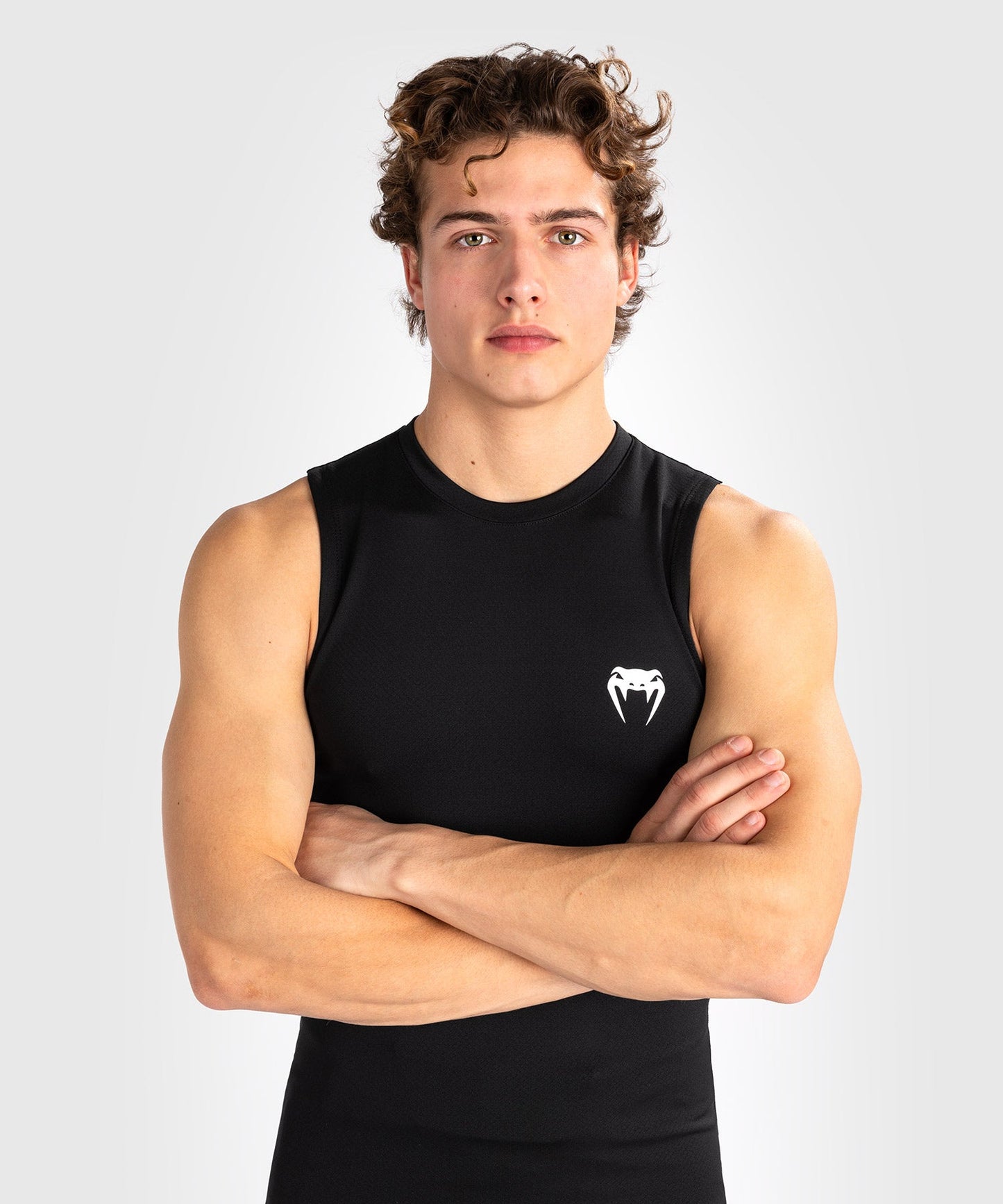 Venum Contender Herren Ärmelloser Rashguard - Schwarz/Weiß