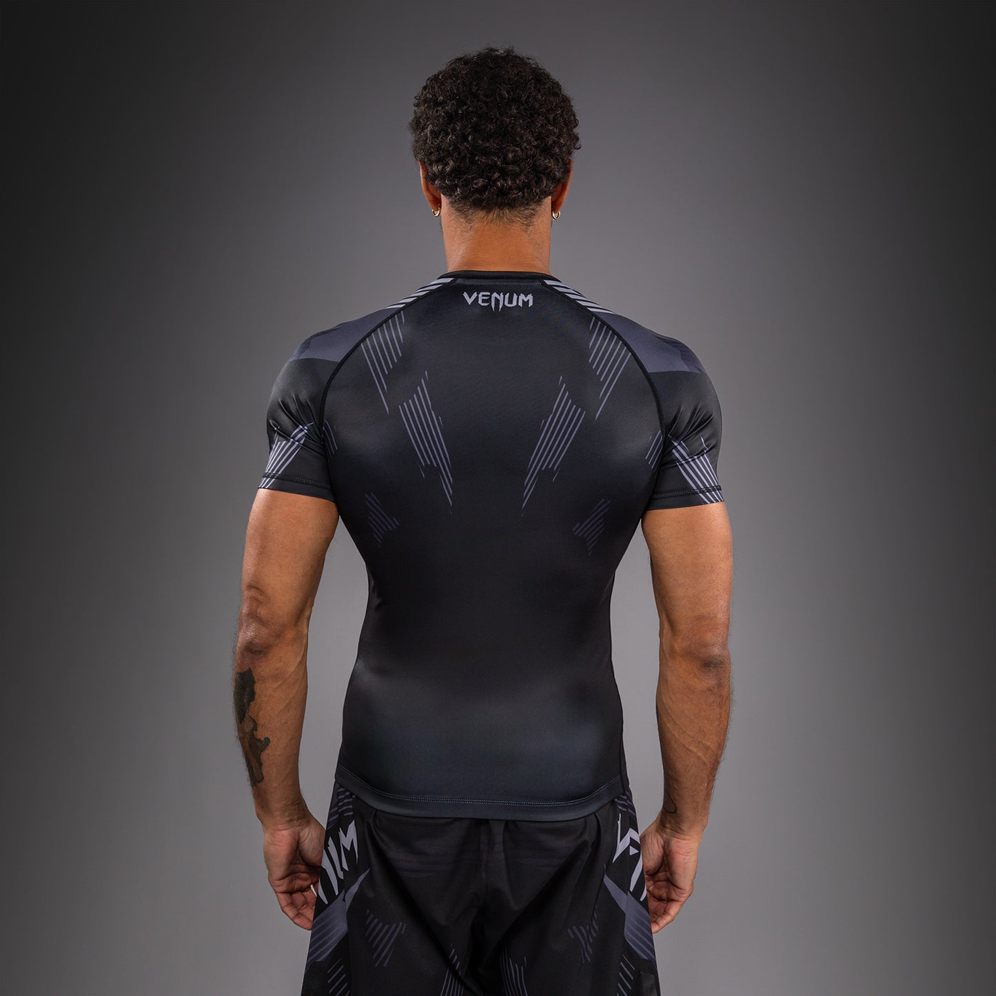 Venum No-Gi 6.0 Rashguard kurzarm - Schwarz/Grau