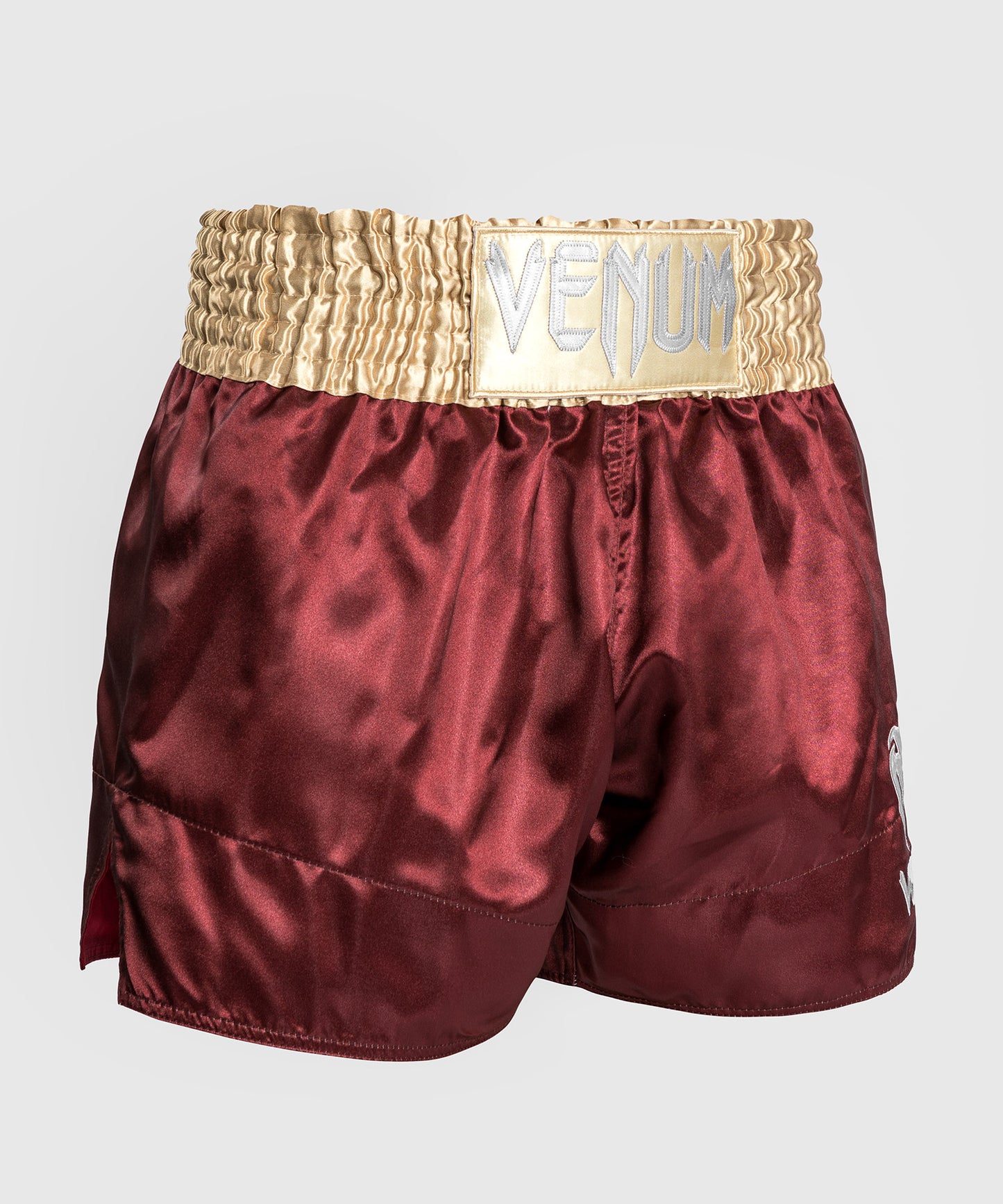 Venum Classic Muay Thai Shorts - Burgund/Gold/Weiß