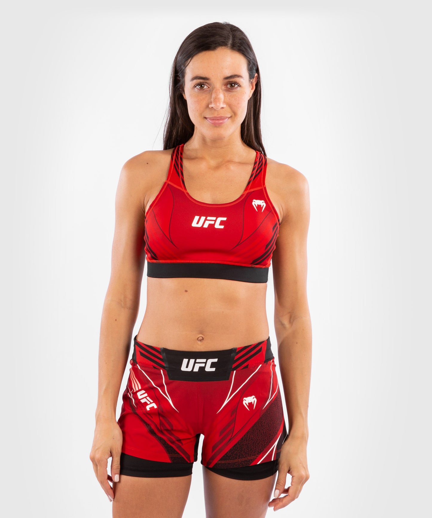 UFC Venum Authentic Fight Night Damen Sport-BH - Rot